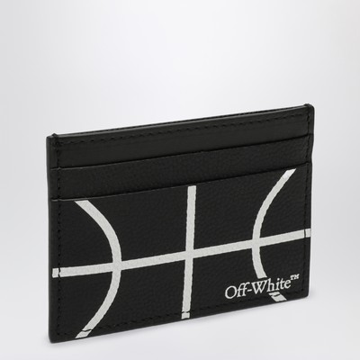 Black leather basketball card holder