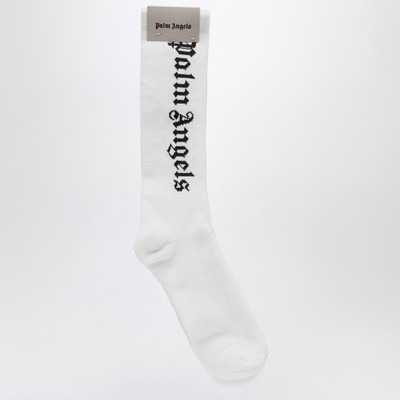 White logoed socks